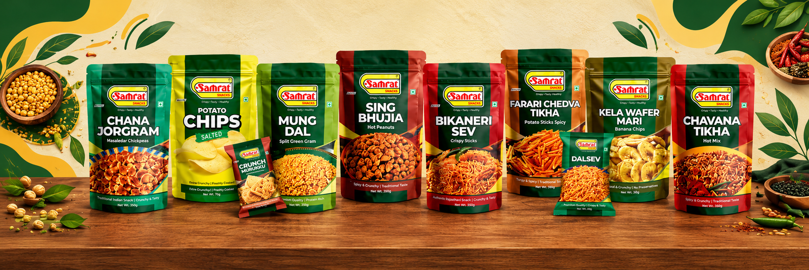 Experience the true taste of India with Samrat Namkeen